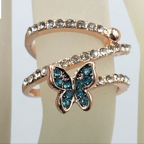 ❗Last One❗Exquisite Rose Gold Butterfly Ring - Picture 2 of 5